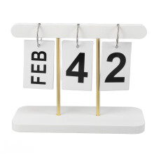 Standing Flip Calendar Vintage Reusable