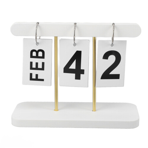 Standing Flip Calendar Vintage Reusable