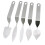 5Pcs Chocolate Cake Decorating Spatula Feather Stainless Steel Leaf Chocolate Spatula Baking Tool Chocolate Molds 1