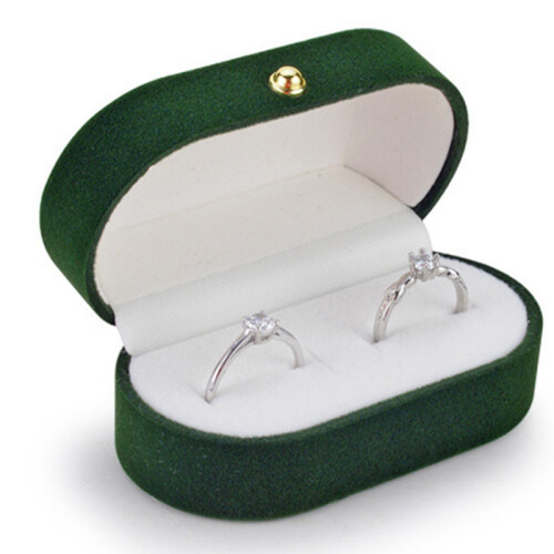 Samt Seide Paar  Box Ehering Box Single  Box Hochzeits Vorschlag Abschied Schmuck Schatulle C 1