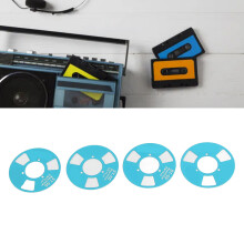DIY Reel-to-Reel-Kassettentape-Set mit 4 Reels, Blau, 40 mm
