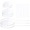 Acrylic Round Cake Disk Set - Cake Discs Circle Base Boards with Center Hole - 2 Comb Scrapers (4 Patterns) & Dowel Rod 1