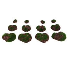 12 PCS Artificial Moss Rocks Decorative,Artificial Fake Rock, Fake Moss Decor for Garden Decor DIY Floral Arrangements