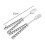 Spoon and Fork Set, Collapsible Stainless Steel Cutlery for Kitchen BBQ 6