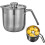 Egg Separator, Stainless Steel Yolk White Separator Tool With Cover, Yolk Separator Separates Multiple Eggs 3