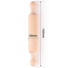 20 PièCes Rouleaux à Pâtisserie pour Artisanat, Petit Rouleau à Pâte en Bois pour Enfants dans la Cuisine Cuisson Plateau à Niveaux en Bois