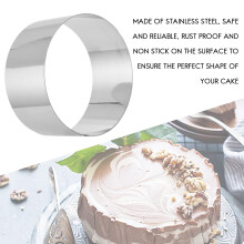 8 Pcs Cooking Ring Set,Stainless Steel Cake Mold,Baking Mold with Press Cover,for Cooking Crumpets/Mousse/Desserts