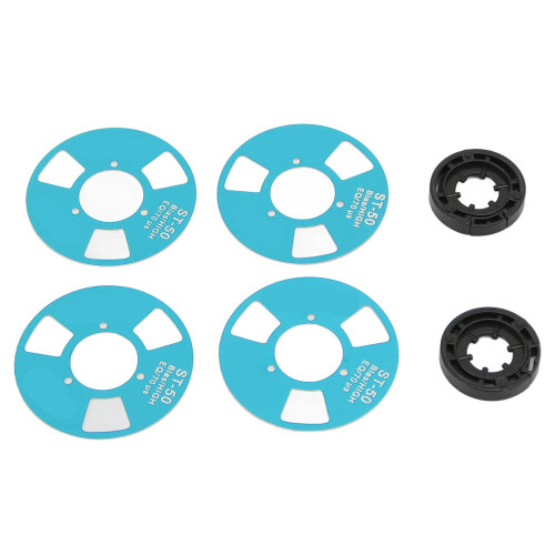 DIY Cassette à bobines bleue 40 mm 4 bobines 2 roues 2