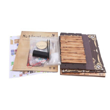 DIY Book Nook Kit, DIY Basement Bookshelf Insert Decor Alley, with Lights, 3D Wooden Puzzle Decorative for Kids/Adults