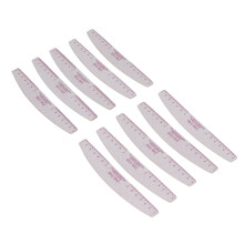 50pcs 240/240 Grit Nail Files Heavy Duty Half Moon Nail Gel Removal Files