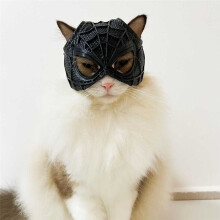 Masque Chauve-Souris pour Chat, Accessoires D'Halloween, Accessoire Costume Cosplay, Toile D'Araignée, Couvre-Chef pour Chat, Casque, Jouets pour