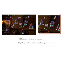Christmas Moon Star Window Fairy String Lights USB & Battery Powered String Light for Indoor Window Bedroom Multicolor