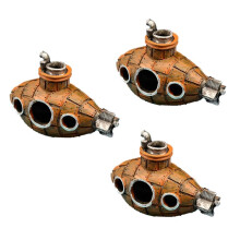 Resin Submarine Ornaments, Fish & Shrimp Shelter Landscaping Accessories, Suitable for Aquarium Fish Tank Decoration B