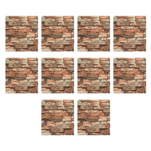 4.3D Dreidimensionale Wandaufkleber, Selbstklebende Tapete, Anti-Kollisions-Dekorative Aufkleber, 10 Stück