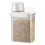 Sealed Household Grain Storage Box, Transparent Rice Bucket Kitchen Storage Jar, Pasta Container,1800ml 1