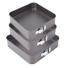 Cheesecake Baking Pan Spring Non-Stick Metal Square Baking Mold Spring Pan Leak-Proof Removable Kitchen Mold