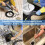 Bocal de Limpeza e Desentupimento, Bocal Turbo de Pressão, Ferramenta de Limpeza de Esgoto Bocal de Alta Pressão Conector Rápido de 1/4 Polegadas 3