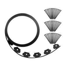 Garden No-Dig Landscape Edging Plastic Landscape Edging Kit Edging Border Edging for Flower Beds and Lawn