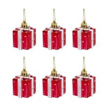 Décoration de Sapin de Noël Rouge Pendentif Accessoires Décoration de Fenêtre de Mariage Nouvel An Pendentif, Sac Cadeau