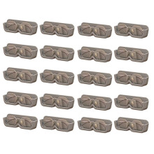 Glasses Organizer Wall Mounted Sunglasses Display Rack Wardrobe Decoration Storage Box Gray