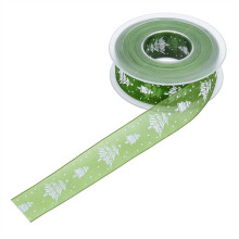 Cinta Navideña para Tartas, Cinta Decorativa para Imprimir, Hilo para Árbol de Navidad, Caja de Regalo, Materiales para Ramo, 1 cm