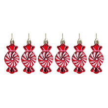 Décoration de Sapin de Noël Rouge Pendentif Accessoires Décoration de Fenêtre de Mariage Nouvel An Pendentif, Tournesol Bonbon Plat