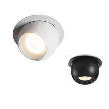 Luzes Embutidas Giratórias de LED, Holofotes COB Antirreflexo, Luminárias de Teto para Iluminação Residencial
