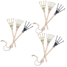 Paesaggio Rastrello di Ferro Strumento DIY Fatto A Mano Puntelli per il Giardinaggio Accessori per Modelli Decorazione per La Casa