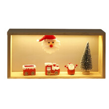 Soporte de Luz de Noche Navideña, Papá Noel LED, Decoraciones, Soporte de Presentación, Soporte de Decoración de Árbol de Navidad C