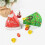Christmas Tree Form Candy Box DIY Kex Snack Bakning Förpackningslåda Barnpresent Grön 3