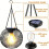 2PCS Outdoor Solar Lanterns Light Hanging Solar Lights Decorative LED Lighting Metal Waterproof Tree Light 2