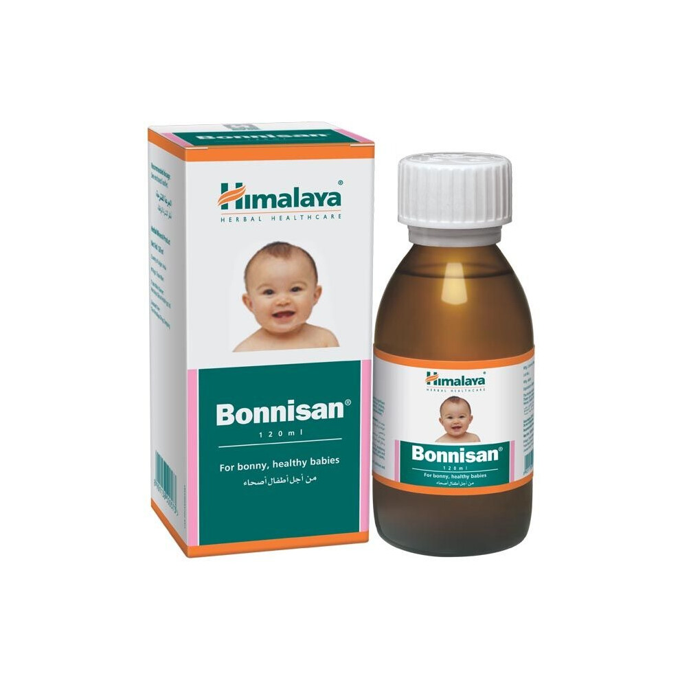 Himalaya Bonnisan Syrup | Herbal Digestive & Colic Relief for Infants | Promotes Healthy Digestion and Appetite - 120ml