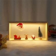 Suporte para Luz Noturna de Natal, Papai Noel LED, Decorações, Suporte para Apresentação, Suporte para Decoração de Árvore de Natal C