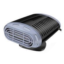 Ventilatore riscaldante per auto da 12V 150W 360 Grigio/Nero 13.5x11x8cm