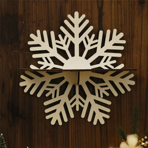 Bohemian Snowflake Shape Storage Home Wall Storage Rack Decorative Pendant A 2