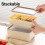 Portable Bento Box with Tableware,Double-Layer Microwave Safe Lunch Box,Leak Proof Food Container for Students 6