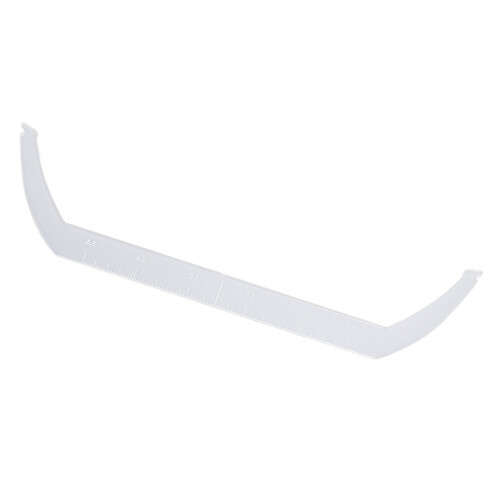 Bendable Transparent Eyebrow Ruler with Scale for Precise Design 2