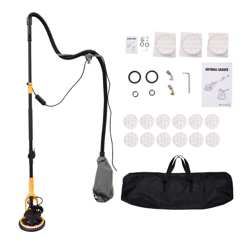 810W Electric Drywall Sander with Vacuum Dust Collection