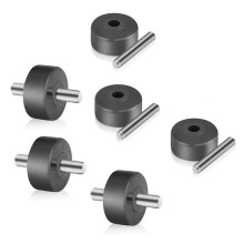 6 Bodenbürstenräder für Hai-Staubsauger NV350 NV352 NV355 NV356E NV500 NV501 und Mehr