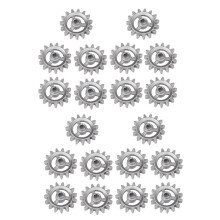 20-Teilige für Grill Rahmen Getriebe Wärme Beständiges Zubehör Automatisch Drehbares Hardware Rad Aluminium