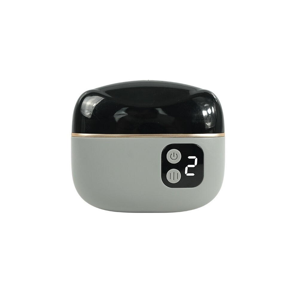 Inf Electric 2-In-1 Nail Clipper Trimmer & Polisher With Led Light & Nail Shavings Storage Grey