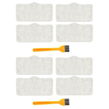 10Pcs Steam Vacuum Cleaner Mop Cloth Cleaning Pads for   DEM ZQ600 ZQ610 Handhold Cleaner Mop Accessory