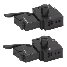 2X FA2-6/1BEK SPST Lock Power Tool Trigger Button Black