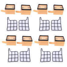 4 Filtres de Protection Du Moteur (Filtres Du Moteur) + 4 Filtres Hepa (Micro) Apte À Kobold Vk 135, 136, Vk135