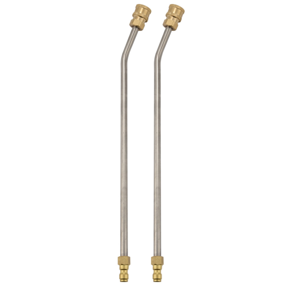 2X Washer Extension Gutter Cleaner Attachment Accessory,For Lance/Wand 1/4 Inch Quick Connect,30 Degrees Curved Rod 4711150725977