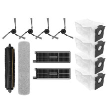 For MOVA Z50 Ultra Robot Vacuum Parts Main Roller Side Brush HEPA Filter Dust Bag Tricut Mop Cloth Accessories