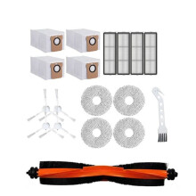 18 Pcs Compatible with X20+/X10+/ X20 /X10 Sweeping Machine Accessories Main Side Brush Mop Filter Dust Bags
