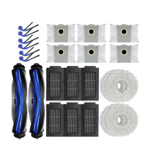 26Pcs Spare Parts for Deebot T30C Omni & T30C Pro Omni Vacuum Cleaner Main Brush Mop Pads Dust Bag Side Brushes