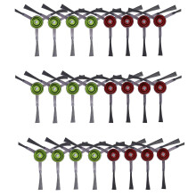 24 PCS Escova Lateral para ECOVAC DEEBOT OZMO T9 T9 AIVI / T8 MAX T8 POWER T8 AIVI / N8 PRO Acessórios para Aspirador de Pó Robô