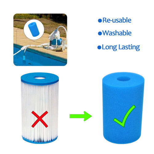 2X Schwimmbad Schaumfilter Schwammfilter für Vom Typ  B 1